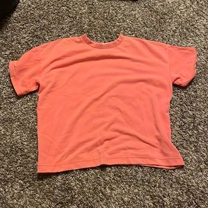 womens cloth xs orange tee